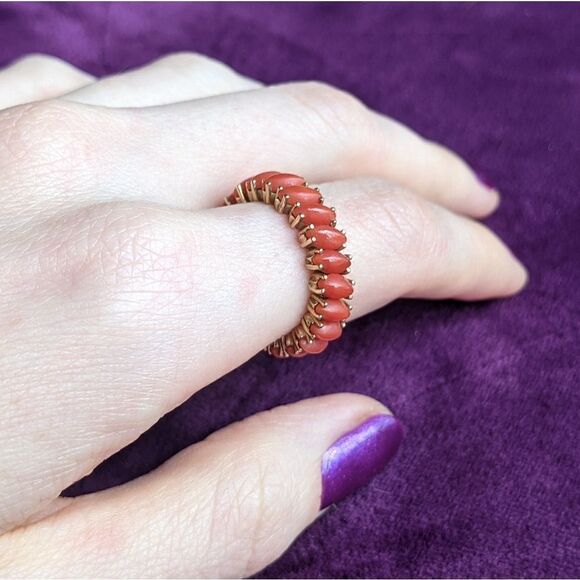 estate coral eternity band  - Picture 1 of 6